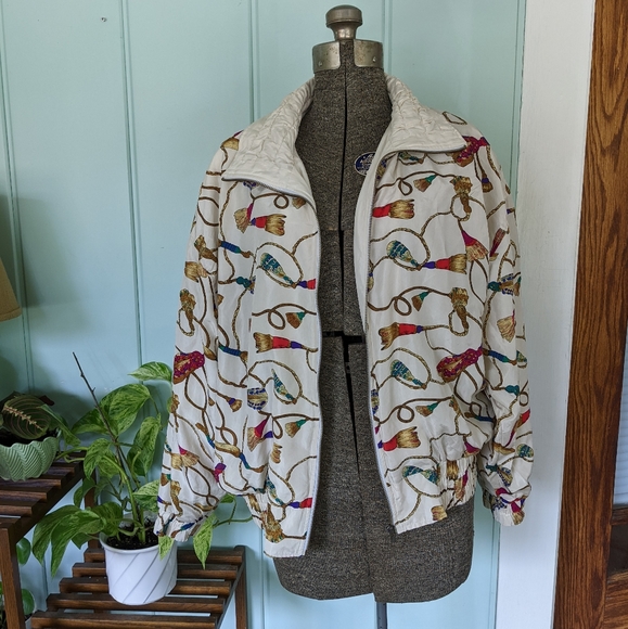80s Vintage Silk Jacket - Picture 3 of 10
